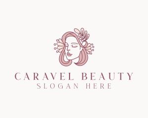 Beauty Woman Floral logo design