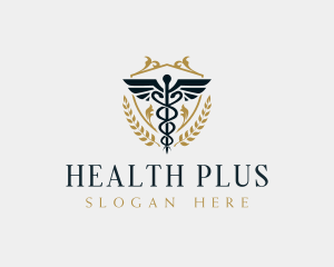 Health Medical Caduceus logo design