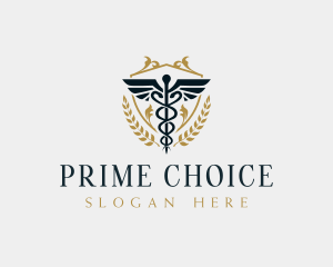 Health Medical Caduceus logo design