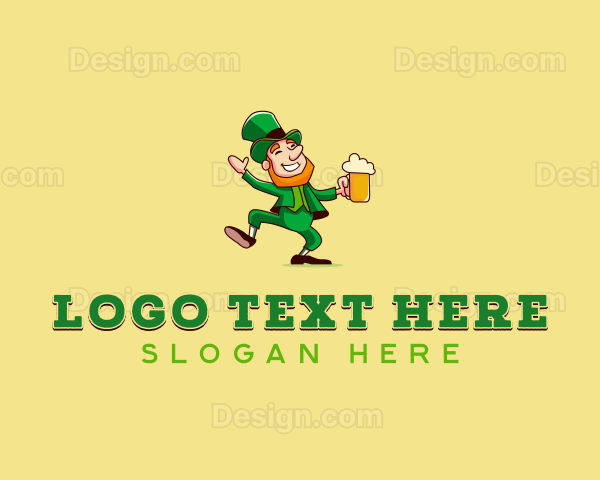 Leprechaun Irish Beer Logo