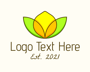 Minimalist Lemon Design logo