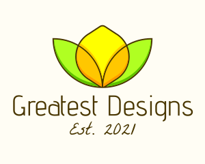 Minimalist Lemon Design logo design