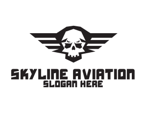 Skull Wings Aviation logo