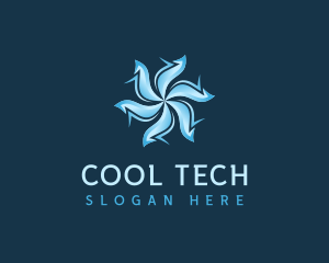 Cool Wind Propeller logo design