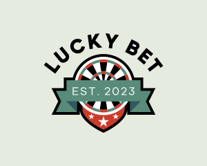 Casino Roulette Dart Board logo design