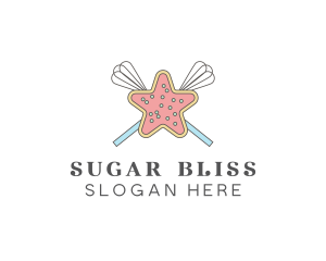 Star Cookie Whisk logo design