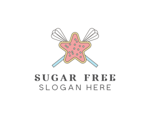 Star Cookie Whisk logo design