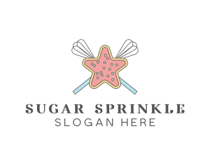 Star Cookie Whisk logo design