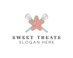 Star Cookie Whisk logo design