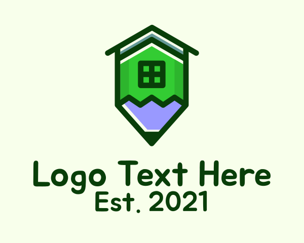 Home Library logo example 4