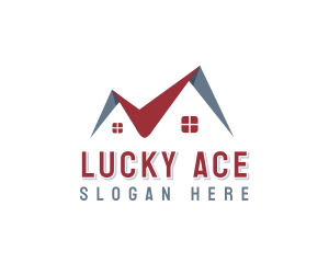 House Roofing Renovation Logo