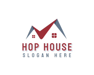 House Roofing Renovation logo design