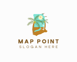 Ghana Beach Map logo