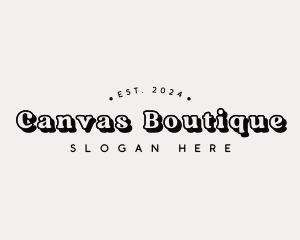 Retro Boutique Brand Text logo