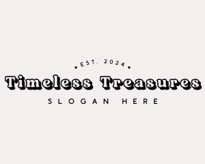 Retro Boutique Brand Text logo