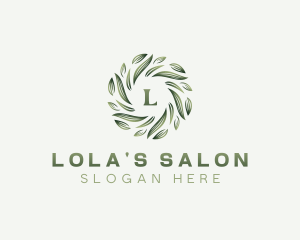 Leaf Therapy Salon logo design