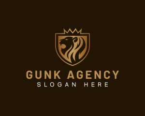 Lion King Agency logo design