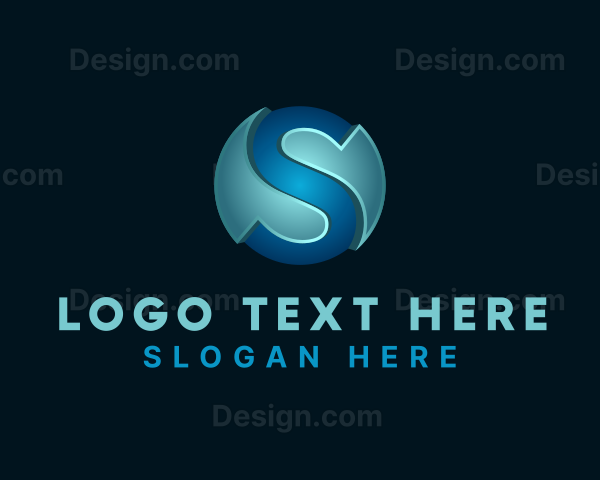 3D Generic Letter S Logo