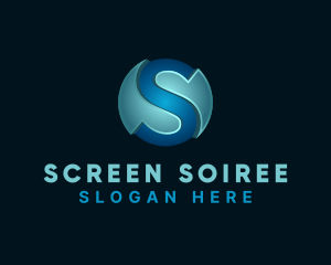 3D Generic Letter S logo design