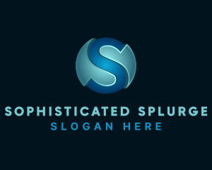 3D Generic Letter S logo design