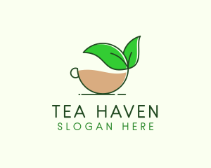 Organic Tea Cup logo design