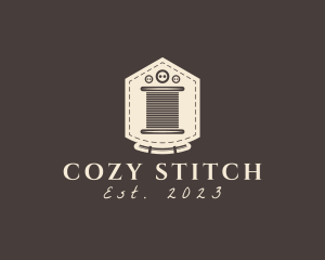 Pocket Stitch Button Thread logo design