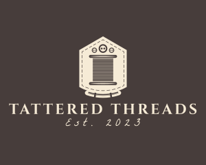 Pocket Stitch Button Thread logo design