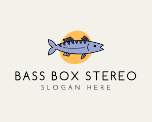 Sea Bass Fish logo design