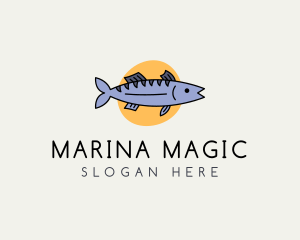 Sea Bass Fish logo design