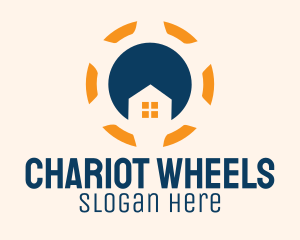 House Steering Wheel  logo design