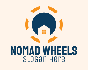 House Steering Wheel  logo design