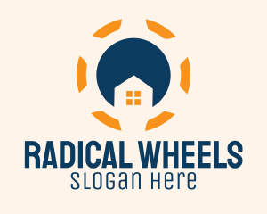 House Steering Wheel  logo design