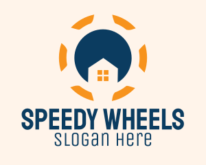 House Steering Wheel  logo design