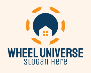 House Steering Wheel  logo design