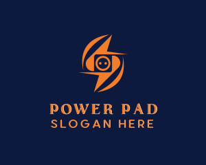 Power Socket Lightning logo design