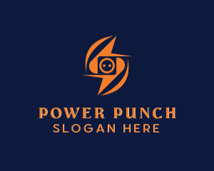 Power Socket Lightning logo design