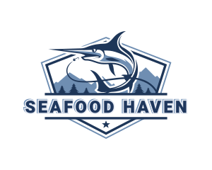 Fishing Seafood Restaurant logo design