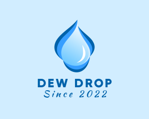 Liquid Water Droplet logo design