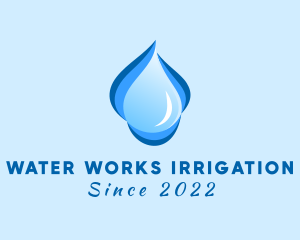 Liquid Water Droplet logo design