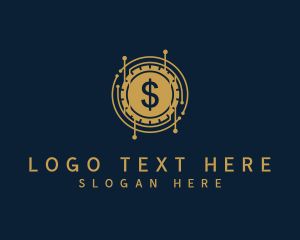 Cryptocurrency - Dollar Coin Cryptocurrency logo design