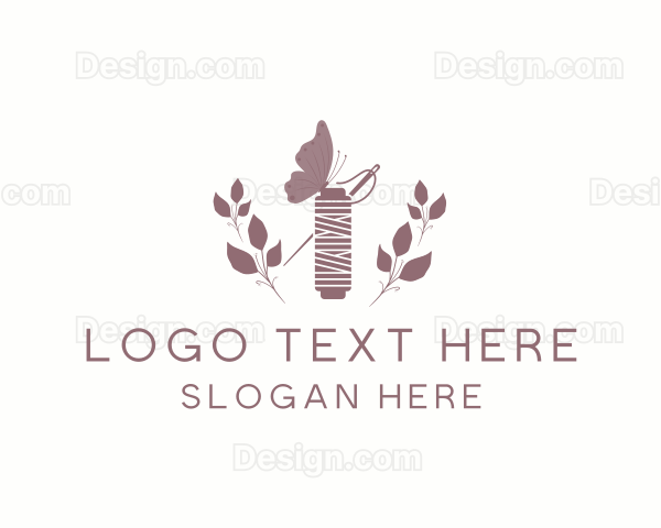 Rustic Sewing Thread Logo