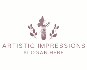 Rustic Sewing Thread logo design