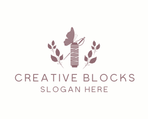 Rustic Sewing Thread logo design