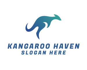 Hopping Aussie Kangaroo logo