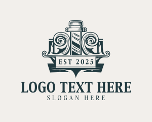 Barbershop Hairdresser Barber logo
