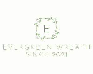 Garden Vine Wreath logo design