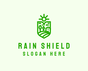 Travel Sun Shield logo design