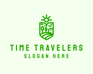 Travel Sun Shield logo design