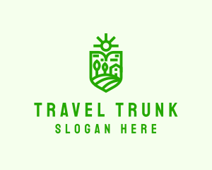 Travel Sun Shield logo design