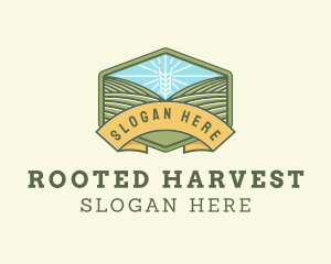 Wheat Farm Field  logo design